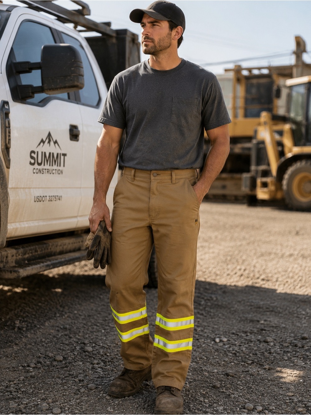 Just In Trend FR Flame Resistant Work Pants 30x34 Hi Vis Reflective NWT